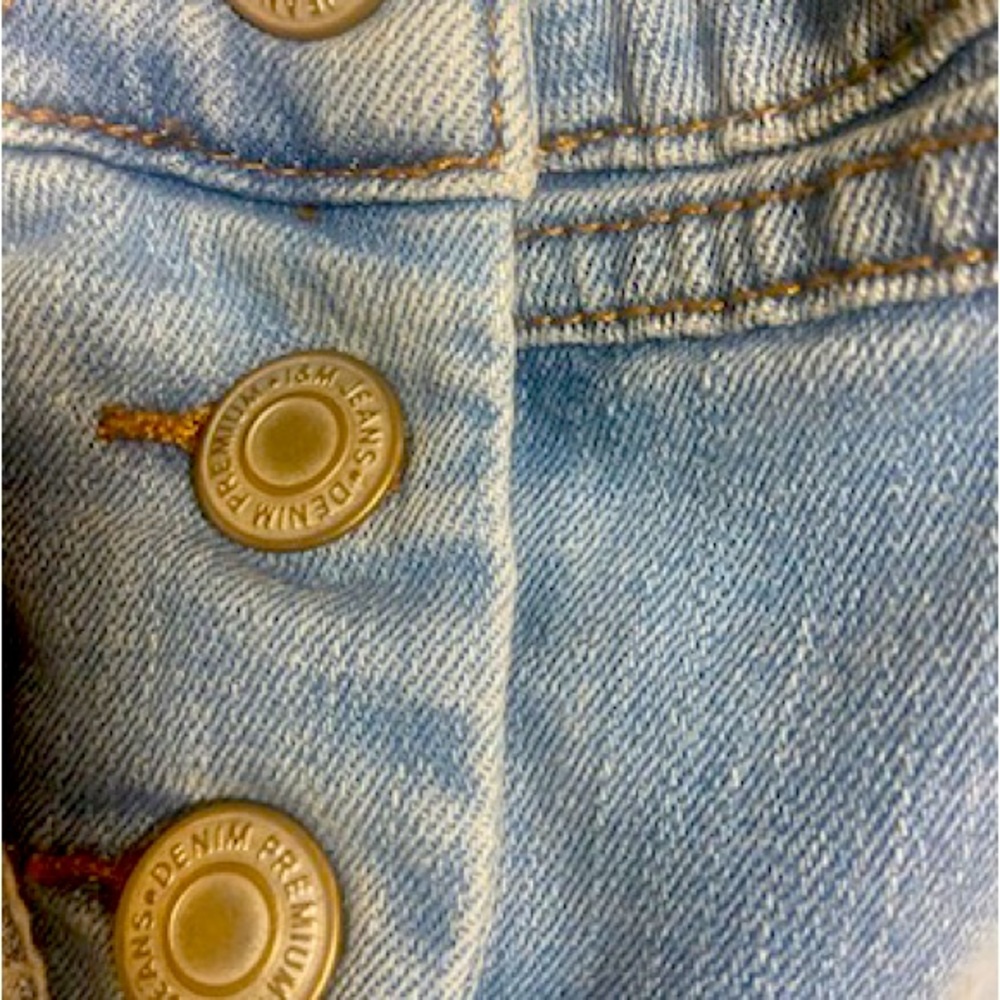 Distressed Denim Jeans Overalls - Picture 2 of 9